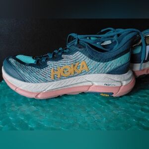 Hoka Women's Blue and Pink Athletic Shoes